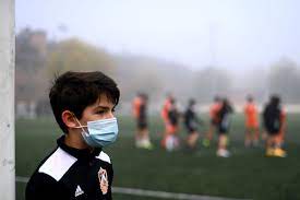 Children Has Usual Used Mask in Sports Agenda  in United States